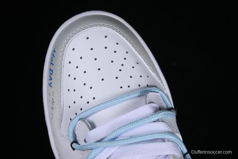 Nike Dunk Low Graffiti Deconstructed Style Casual Diary Gradient Splatter Letter SB Strap Low-Top Skate Shoes - DV0831-104