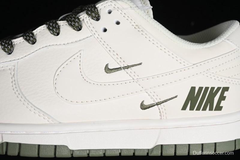 Nike SB Dunk Low Collaboration Triple Swoosh Military Green Colorway Low-Top Casual Skateboarding Shoes - NK5639-323