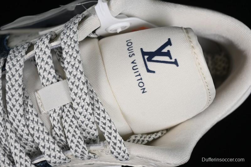 Nike Air Jordan 1 Low LV Collaboration - Light Blue Retro Casual Sneakers - SJ9950-003