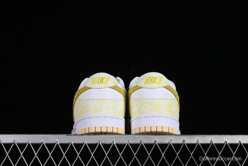 Nike SB Dunk Low Premium Yellow White SB Shattered Backboard Fashion Casual Skate Shoes - DM9467-700