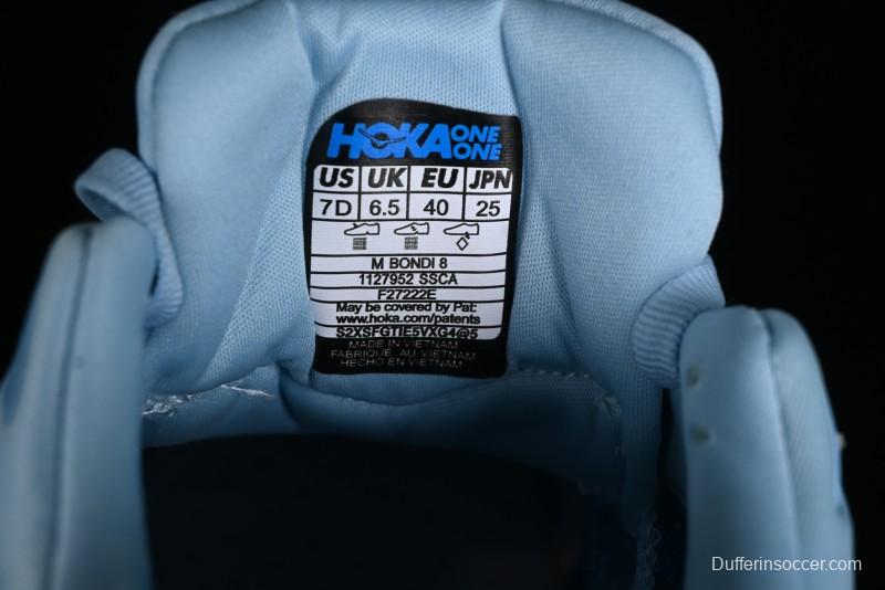 HOKA ONE ONE Bondi 8 Functional Cushioned Running Shoes with Engineered Mesh Upper - 1127954 SSCA