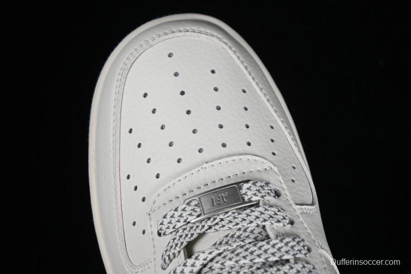 Supreme x Nike Air Force 1 '07 Low Collaboration Dark Blue Casual Sneakers - HD1968-025