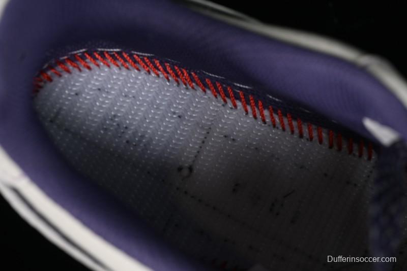 Stussy x Nike Air Force 1 '07 Low Retro Casual Sneakers with Reflective Military Purple - UN1635-222