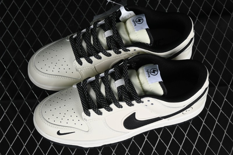 Nike SB Dunk Low Lightning Collaboration Off-White Black Starry Sky Anniversary High-End Custom Low-Top Casual Skate Shoes - XD1688-015