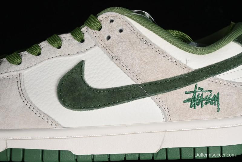 Stussy x Nike SB Dunk Low Anniversary Premium Custom Sneakers - DQ1098-340