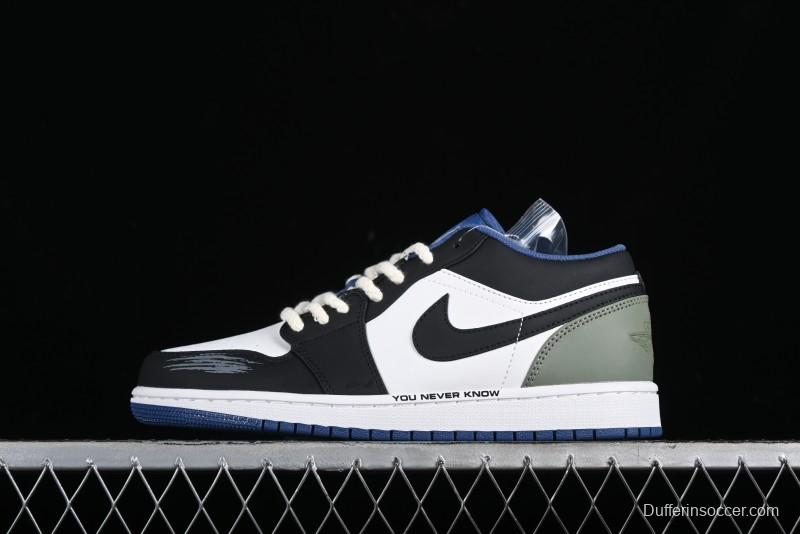 Nike Air Jordan 1 Low AJ1 Casual Lifestyle Sneakers - 553558-414