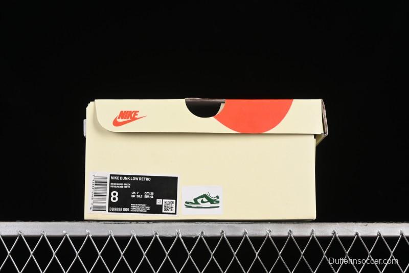 Nike SB Dunk Low Stussy Collaboration - Dark Green Anniversary Custom Low-Top Casual Skate Shoes - BB9898-005