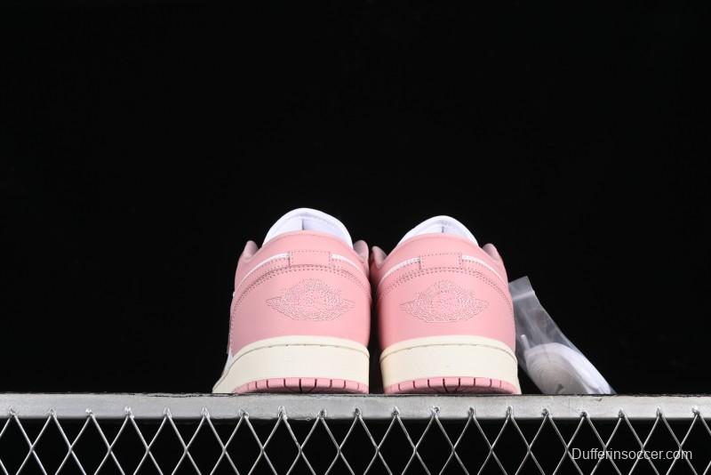 Nike Air Jordan 1 Low AJ1 Pink White Low-Top Casual Sneakers - DC0774-162