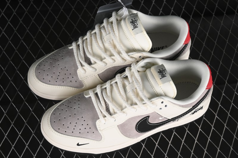 Nike SB Dunk Low Stussy Anniversary Edition Customized Low-Top Casual Skate Shoes - SJ1089-001