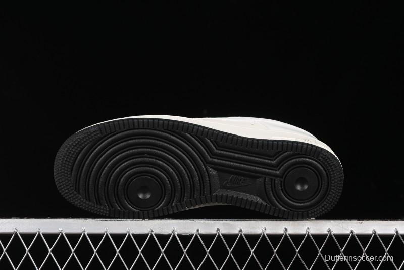 Nike Air Force 1 '07 Low Bape Collaboration - Black Beige Starry Sky Low Top Casual Sneakers - FG6688-103