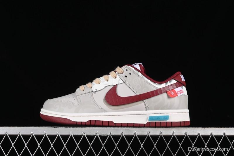 Nike Dunk Low Panda Prank CNY Year of the Dragon Limited Edition Team Red SB Low Top Casual Skate Shoes - DD1391-601