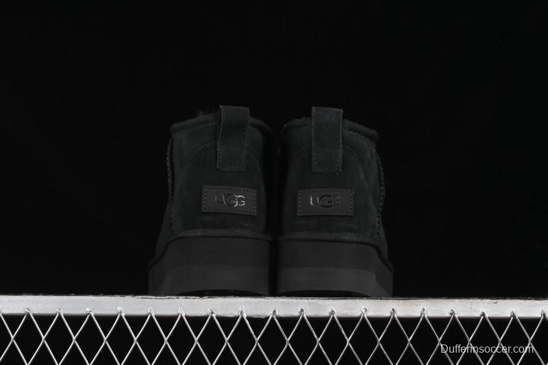 UGG Classic Ultra Mini Platform 3CM Wool Blend Mini Short Boots - 1135092