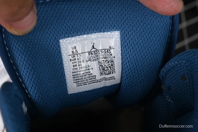 Nike Air Jordan 1 Mid Basketball Shoes Industrial Blue - FN5215-141