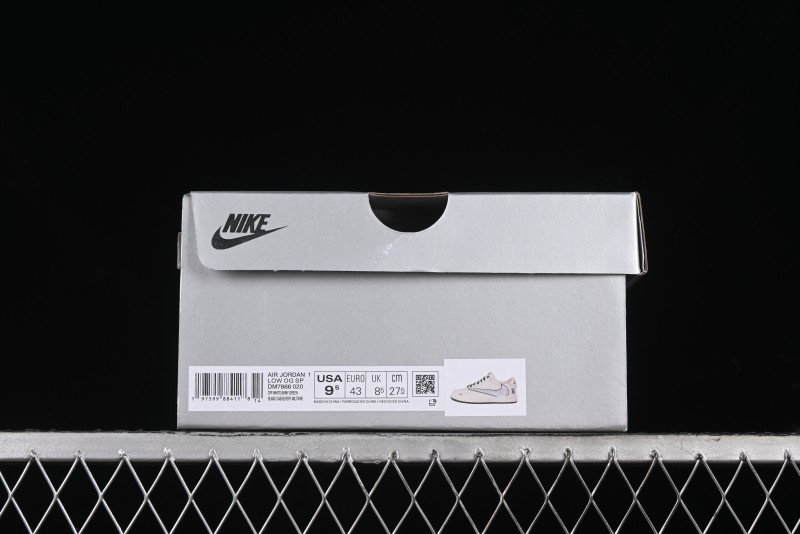 Nike Travis Scott x Fragment Design x Air Jordan 1 Low OG SP AJ1 Low Top Casual Sneakers - DM7866-020