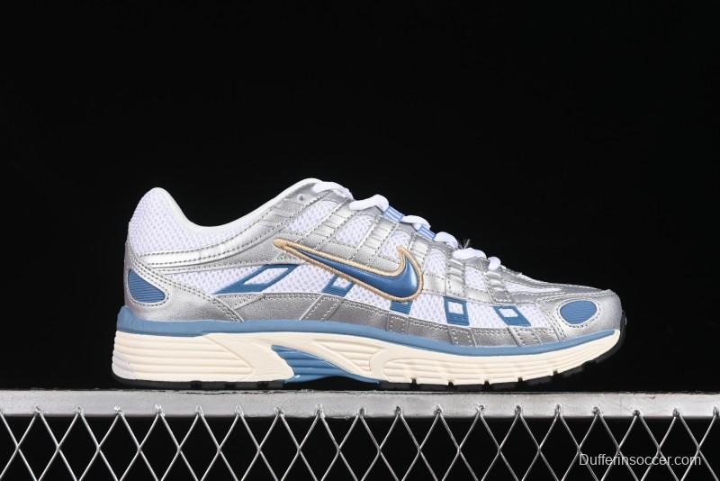Nike P-6000 Prm Retro Casual Sneakers with Lightweight Design - HJ7246-100