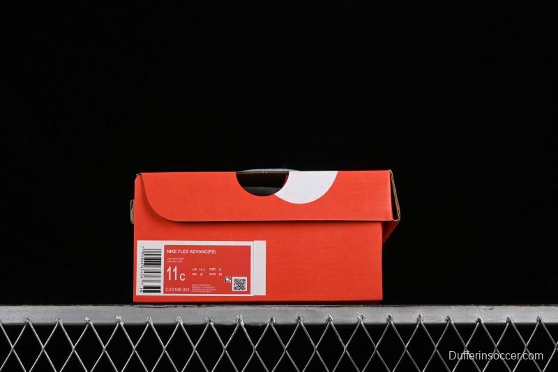 Nike Flex Advance Hook and Loop Breathable Soft Lightweight Kids Shoes - CZ0188-001