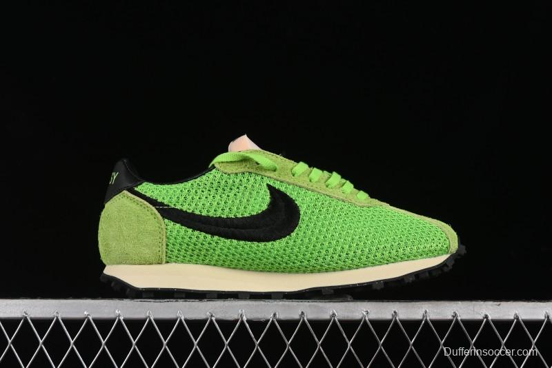Nike Stussy Roshe Run LD-1000 Comfortable Versatile Non-Slip Durable Waffle Low-Top Casual Running Shoes - FQ5369-300