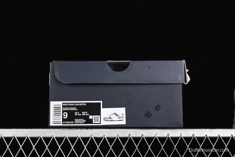 Nike SB Dunk Low Dior Collaboration - Navy Blue Pattern Anniversary High-End Custom Low-Top Casual Skate Shoes - XY1688-005