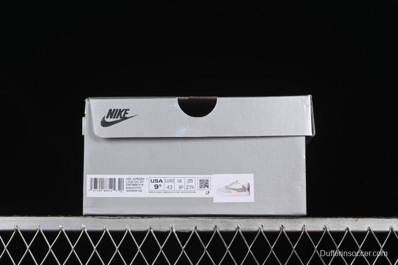Nike Travis Scott x Fragment Design x Air Jordan 1 Low OG SP AJ1 Retro Sneakers - DM7866-016