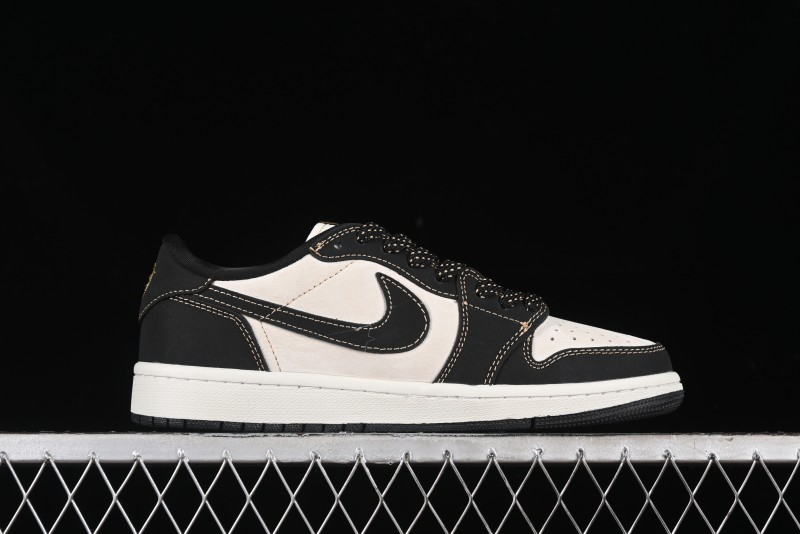 Nike Travis Scott x Fragment Design x Air Jordan 1 Low OG SP AJ1 Black Wukong Collaboration - CH6336-012