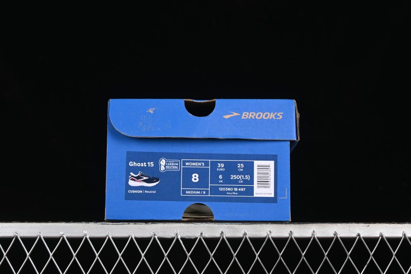 Brooks Ghost 15 Running Shoes with DNA LOFT V2 Cushioning and Breathable Air Mesh - 1203801B497