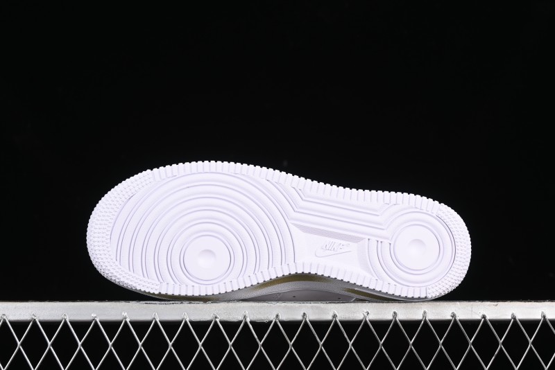 Nike Air Force 1 '07 Low Casual Sneakers with Anime-Inspired Hand-Painted Design and Triple Swoosh Shadow - CW2288-111