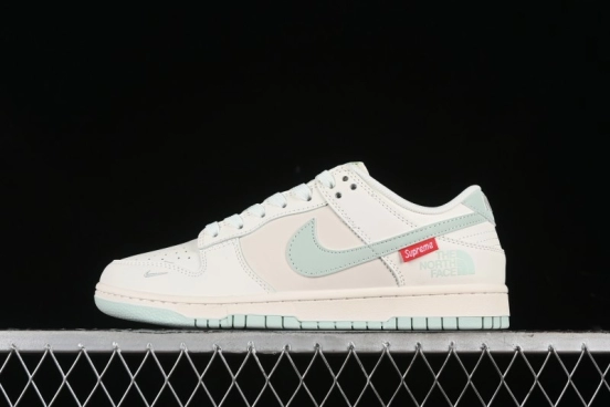 Nike SB Dunk Low The North Face Supreme Collaboration - Bamboo Green Anniversary Custom Low-Top Casual Skate Shoes - XX2025-658