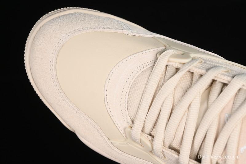 Nike Air Jordan 4 Remastered Retro Sneakers in White Grey - FQ7940-200