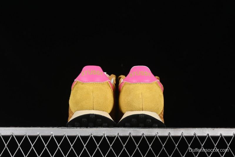 Stussy x Nike Roshe Run LD-1000 Comfortable Versatile Non-Slip Durable Waffle Low-Top Casual Running Shoes - FQ5369-700