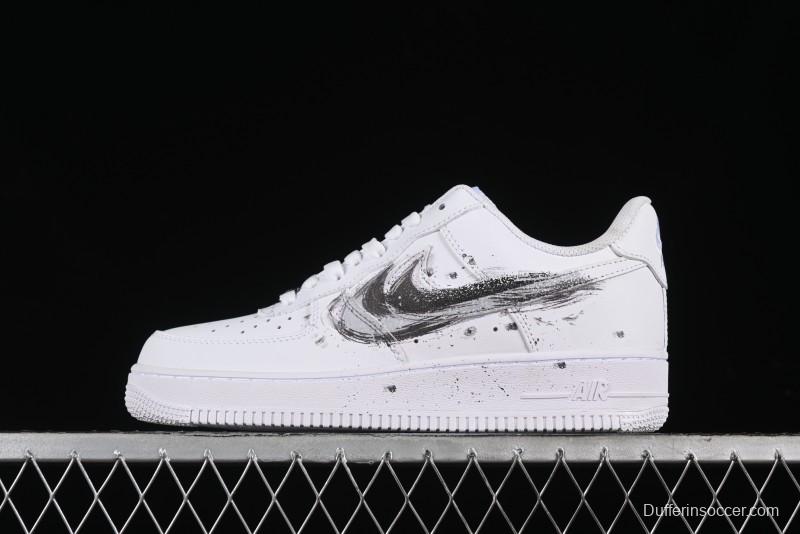 Nike Air Force 1 '07 Low Casual Sneakers with Chinese Ink Painting Design - LL6976-521