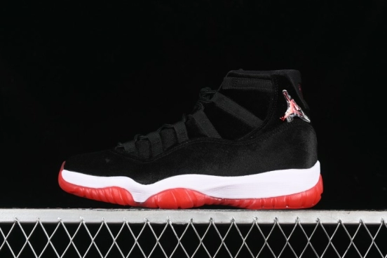 Nike Air Jordan 11 Retro Bred Velvet Basketball Shoes - DB5457-061
