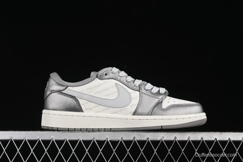 Nike Travis Scott x Fragment Design x Air Jordan 1 Low OG SP AJ1 Culture Casual Sneakers - AG3702-802