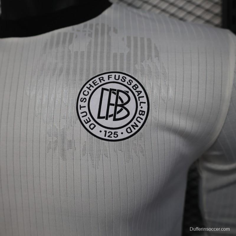 Player Version 2025 Germany Home Long Sleeve 125Th Anniversary Jersey