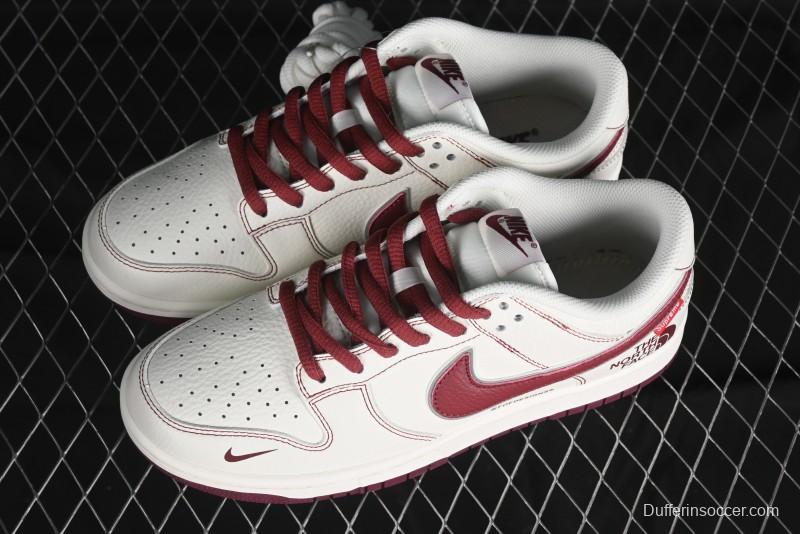 Nike SB Dunk Low Supreme x The North Face Casual Skateboarding Shoes - BM0234-506