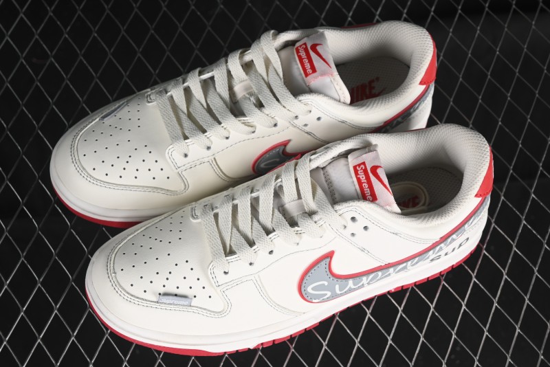 Nike SB Dunk Low SUP Collaboration - Signature Grey Check Anniversary High-End Custom Low-Top Casual Skate Shoes DJ2024-030