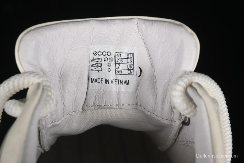 ECCO Street Light Series Autumn Platform Round Toe Versatile Casual White Sneakers 63311901002