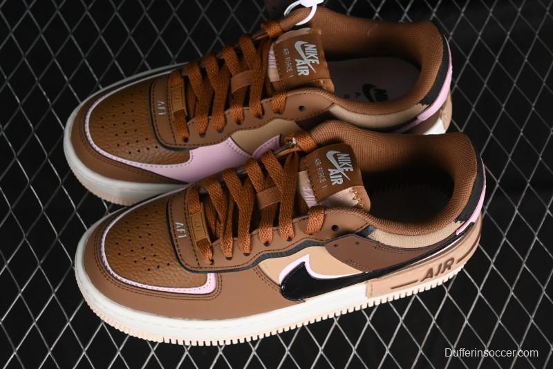 Nike Air Force 1 Shadow Low-Top Sneakers with Lightweight EVA Midsole and Anti-Slip RB Rubber Outsole - DZ1847-200