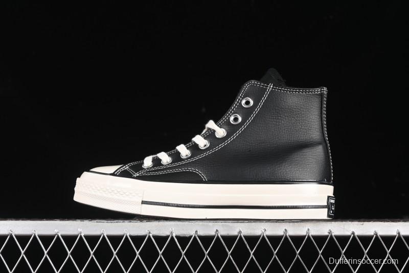 Converse Chuck 70s High Top Canvas Sneakers with Fur Lining in Black & White - A13863C