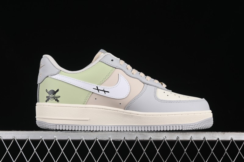 Nike Air Force 1'07 Low "Three Blade Flow" One Piece Series - Zoro's Santoryu Casual Sneakers - CJ0304-510