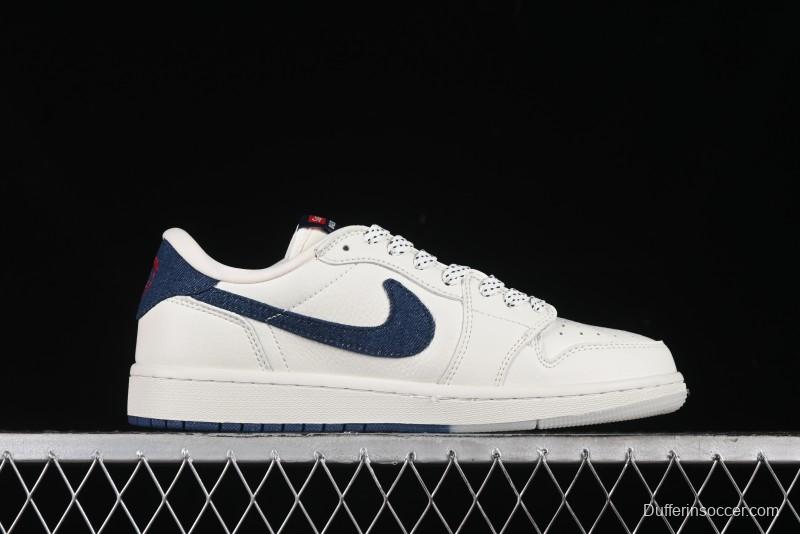 Nike Travis Scott x Fragment Design x Air Jordan 1 Low OG SP AJ1 Supreme Collaboration - JH6088-608