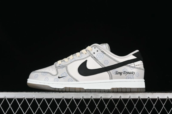 Nike Dunk Low Retro Casual Sneakers with Ancient Tang Print Design - FJ4188-001