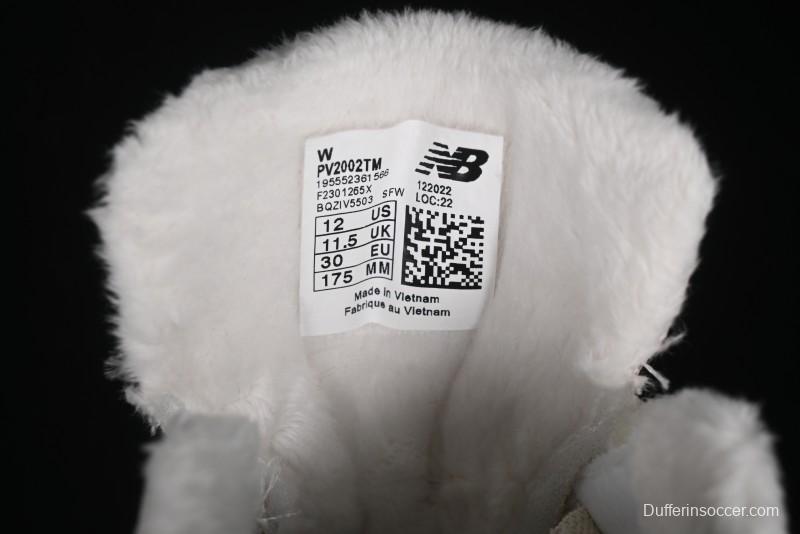 New Balance 2002R Series Hook and Loop Kids Shoes with Fleece Lining - PV2002TM