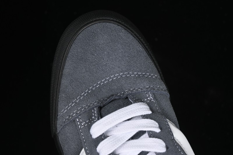 Vans Knu Skool Dark Grey Black Sole Versatile Casual Slip-Resistant Cushioned Platform Sneakers - VN000D22PWT