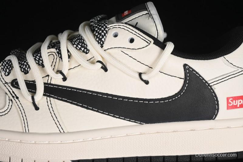 Nike Travis Scott x Fragment Design x Air Jordan 1 Low OG SP AJ1 Supreme Collaboration - SJ0086-134