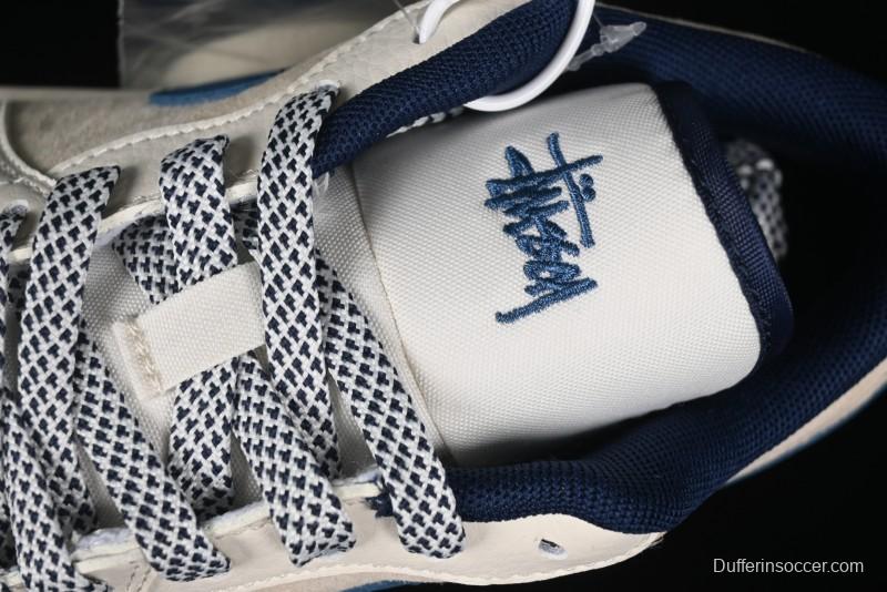 Nike Air Jordan 1 Low Stussy Collaboration - Light Beige Retro Basketball Shoes - SJ9950-027