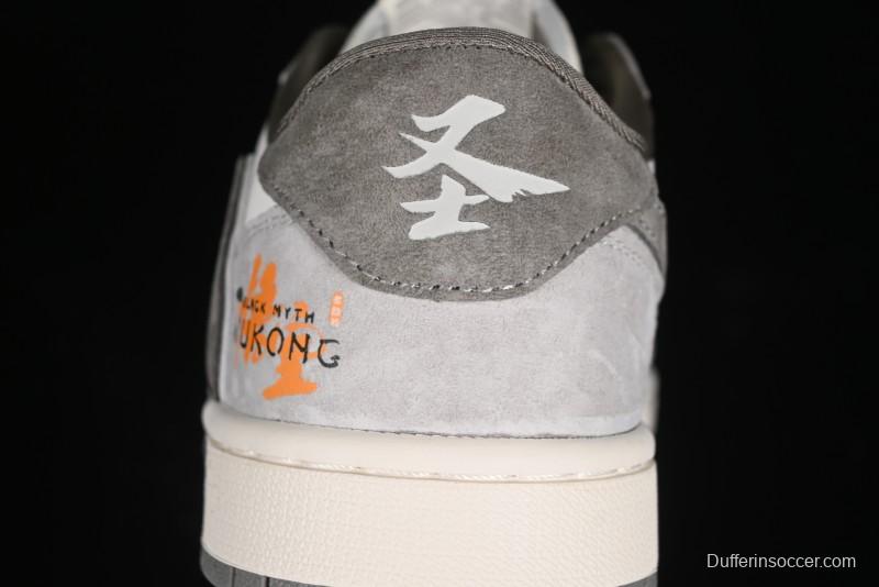 Nike Travis Scott x Fragment Design x Air Jordan 1 Low OG SP AJ1 Low-top Casual Sneakers - DM6688-610