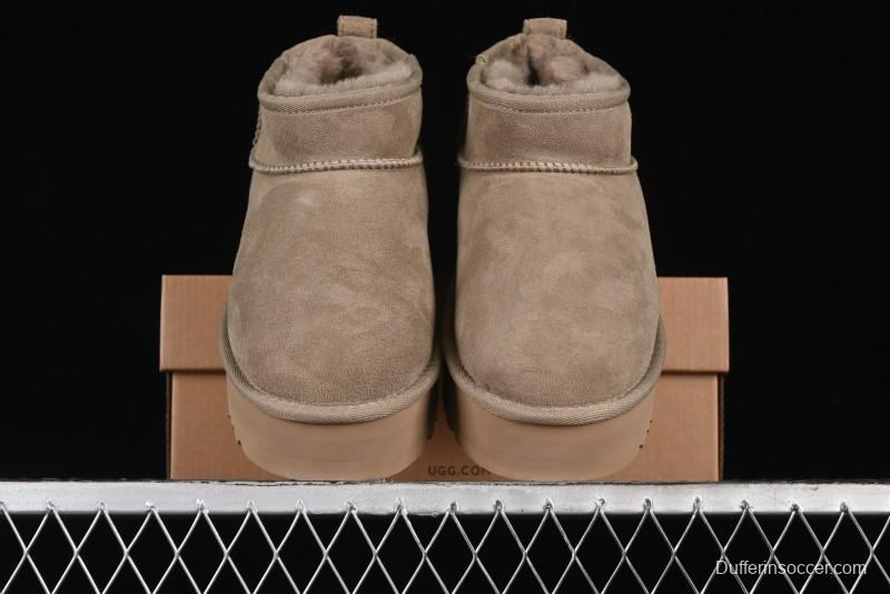 UGG Classic Ultra Mini Platform 3CM Short Boots with Genuine Shearling - 1135092