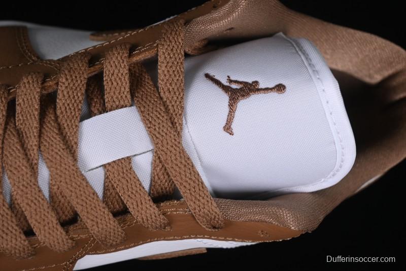 Nike Air Jordan 1 Low AJ1 White Tan Low Top Casual Sneakers - DC0774-202