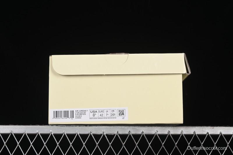 Nike Travis Scott x Fragment Design x Air Jordan 1 Low OG SP AJ1 Supreme Collaboration - LJ5188-023