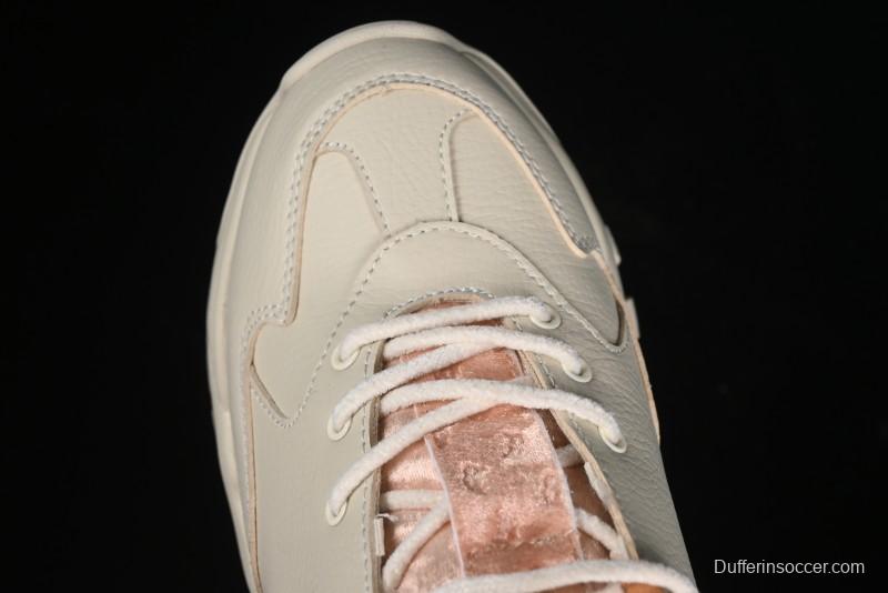 New York Yankees MLB Bigball Chunky Window Velvet Monogram Thick Sole Casual Running Shoes - 3ASHWVM4643BRS